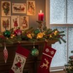 Vintage christmas background image 2