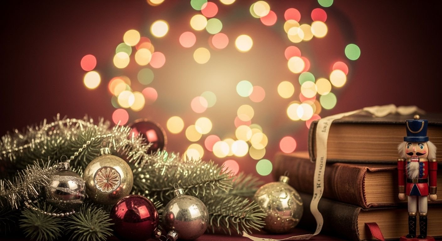 Vintage christmas background image 4