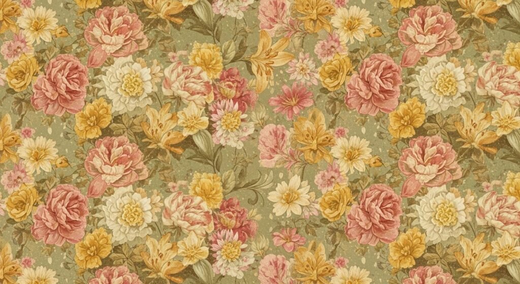 Vintage floral background image