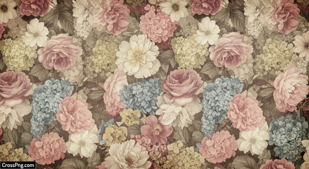 Vintage floral background image 2