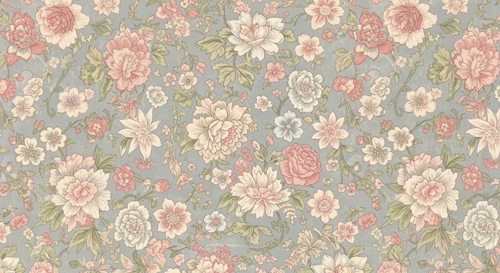 Vintage floral background image 3