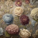 Vintage floral background image 4