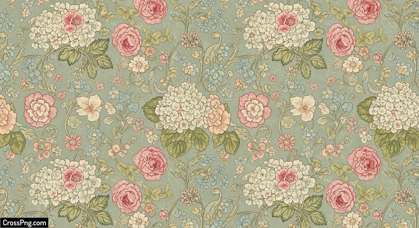 Vintage floral background image