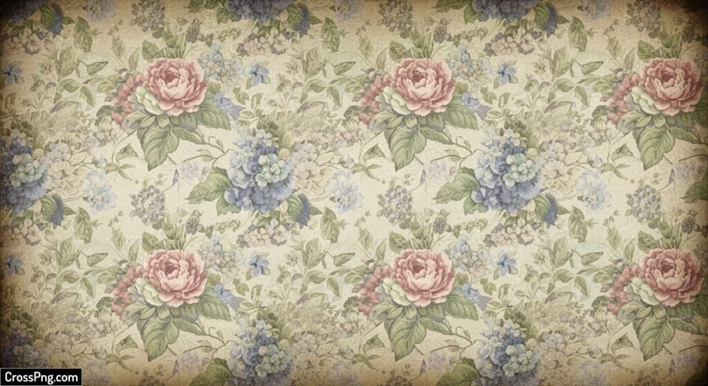 Vintage flower background image 2