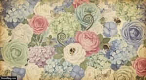 Vintage flower background image 3