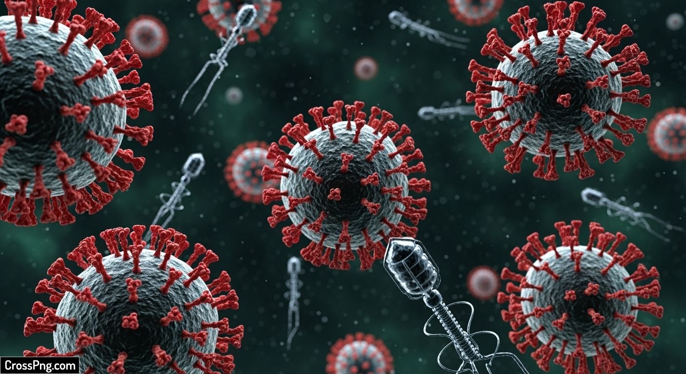 Virus background image
