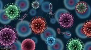 Virus background image