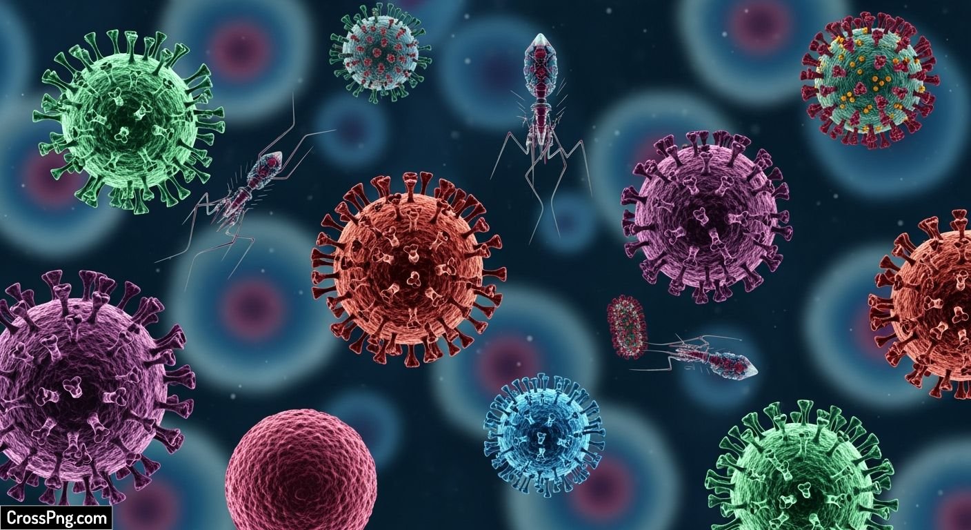 Virus background image