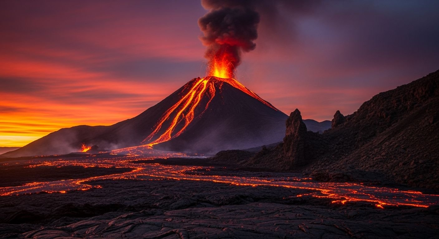 Volcano background image 2