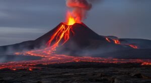 Volcano background image 3