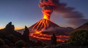 Volcano background image 4