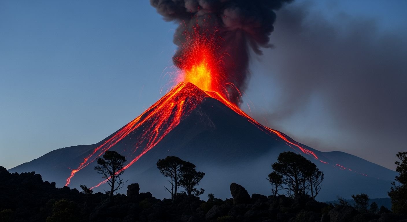 Volcano background image