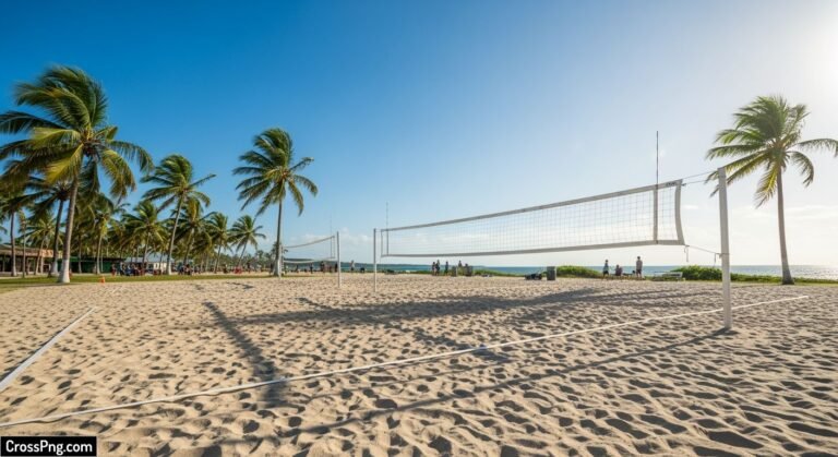 Volleyball court background image