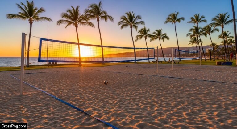 Volleyball court background image 2
