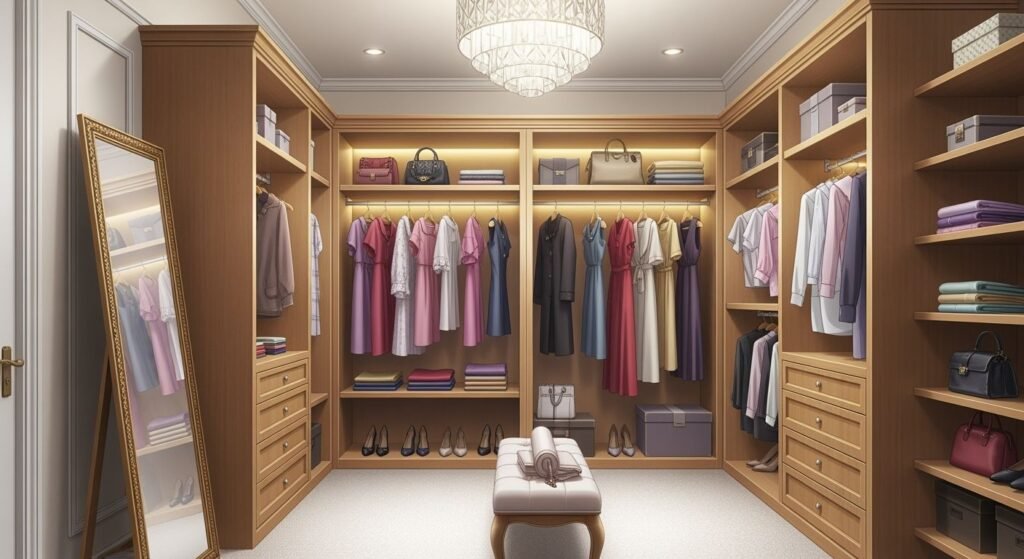 Walk in closet anime background image