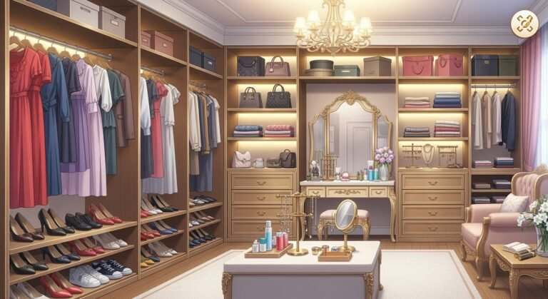 Walk in closet anime background image 3