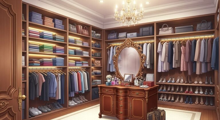 Walk in closet anime background image 4