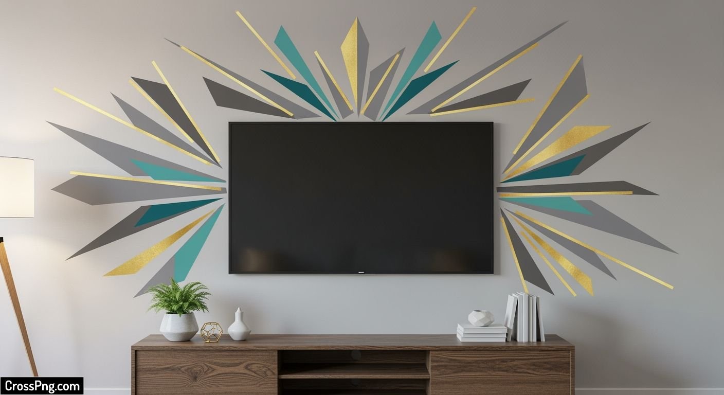 Wall stickers for tv background image