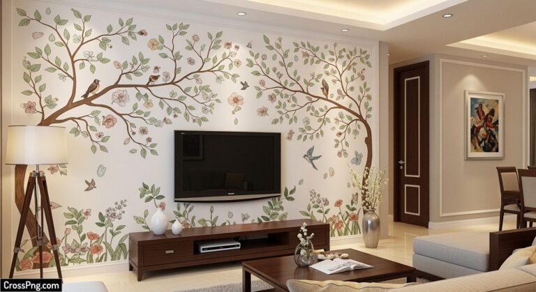 Wall stickers tv background image