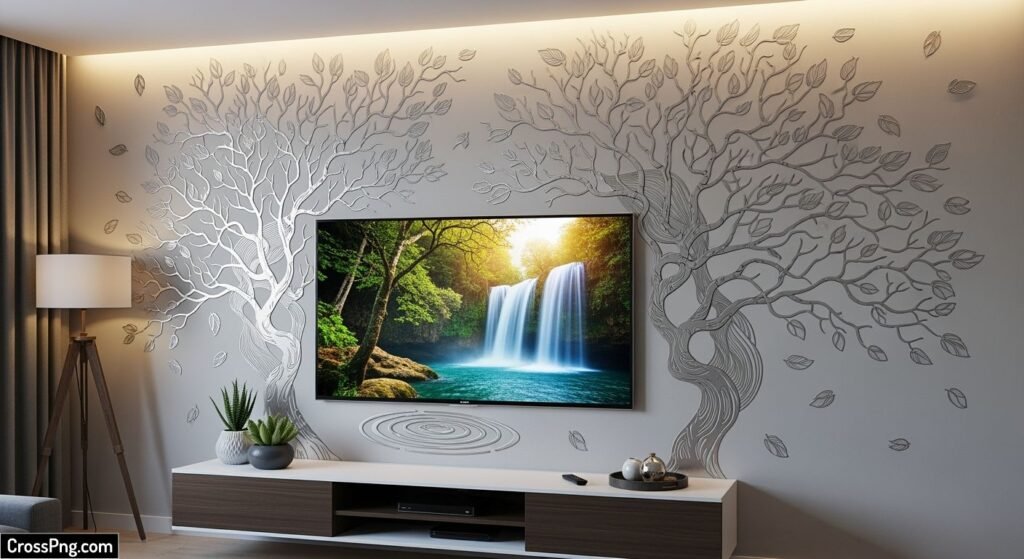 Wall stickers tv background image 2