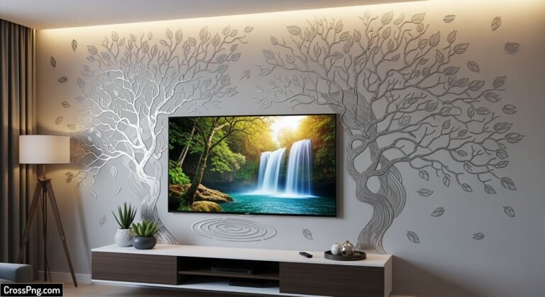 Wall stickers tv background image 2