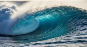 Wallpaper blue wave background image 4