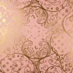 Wallpaper pink gold background image 3