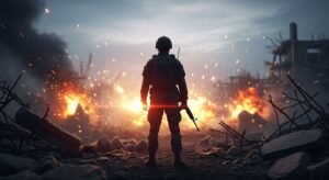 War in background image 2