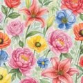 Watercolor flower background image