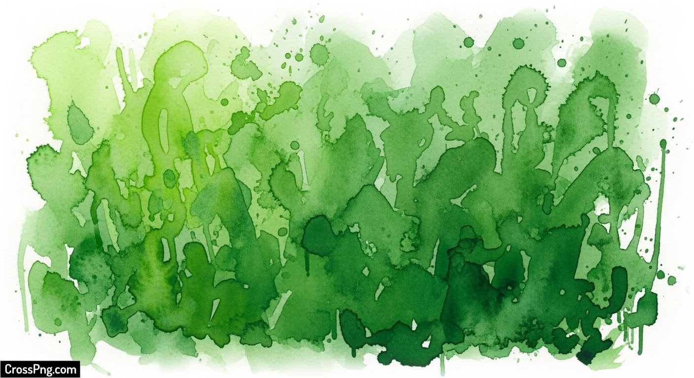 Watercolor green background image 6