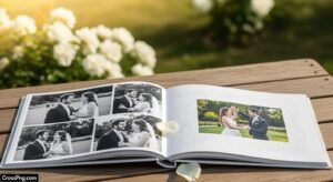 Wedding album design background image