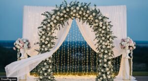 Wedding background decoration image