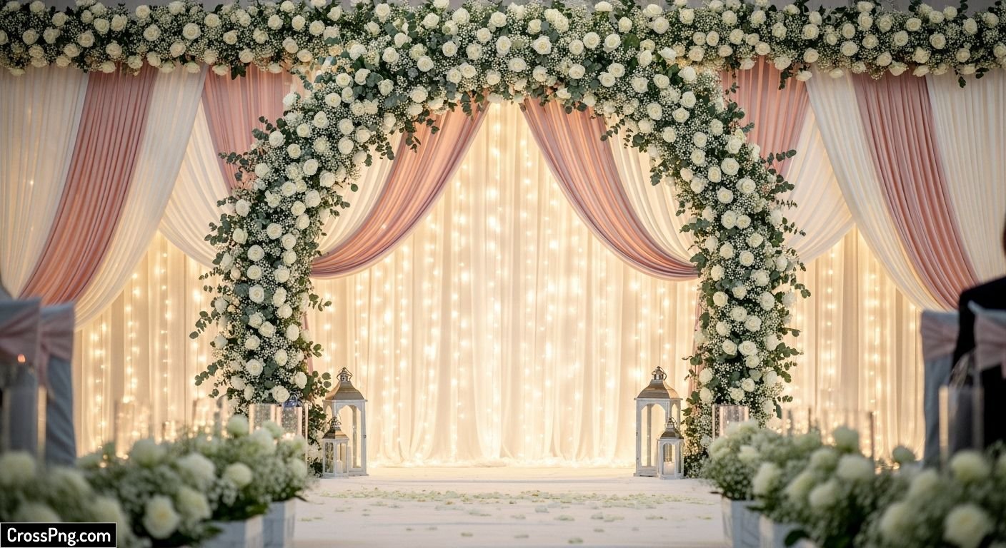 Wedding background decoration image 2