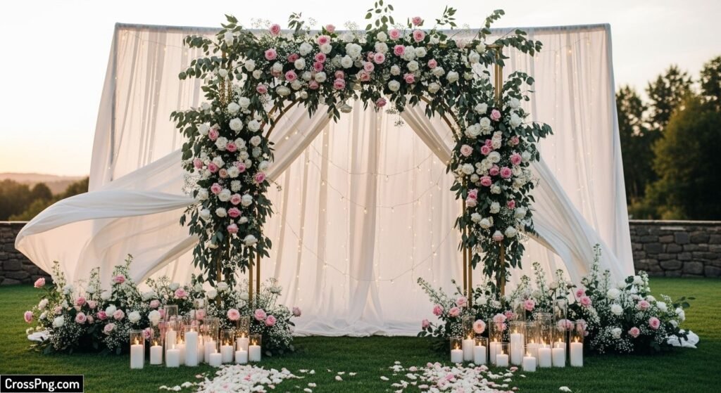 Wedding background decoration image 3