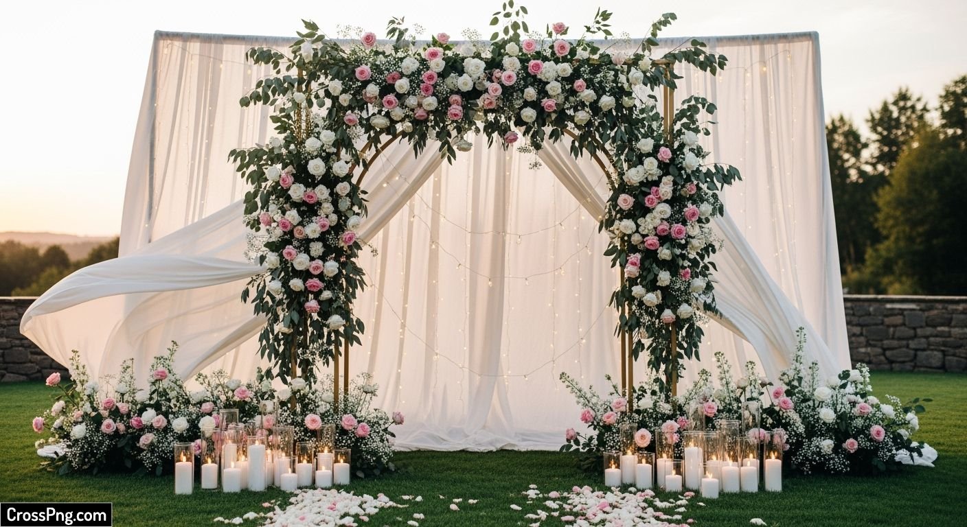 Wedding background decoration image 3