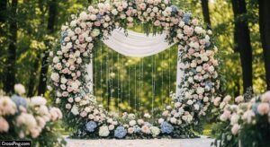 Wedding background decoration image