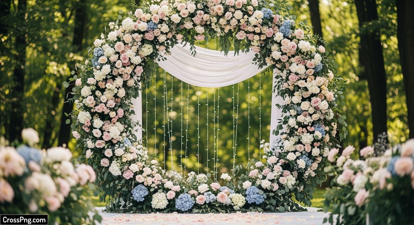 Wedding background decoration image