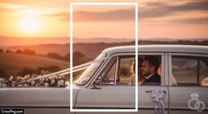 Wedding car poster background hd image 2