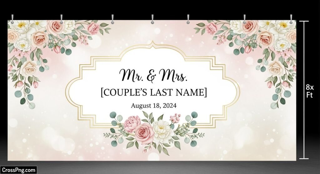 Wedding flex background image
