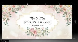 Wedding flex background image