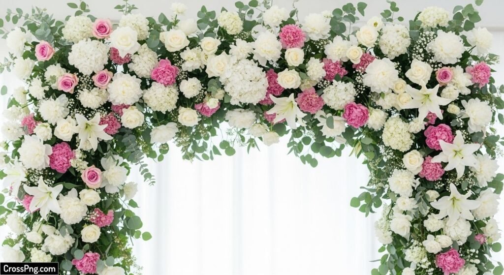 Wedding flower background image