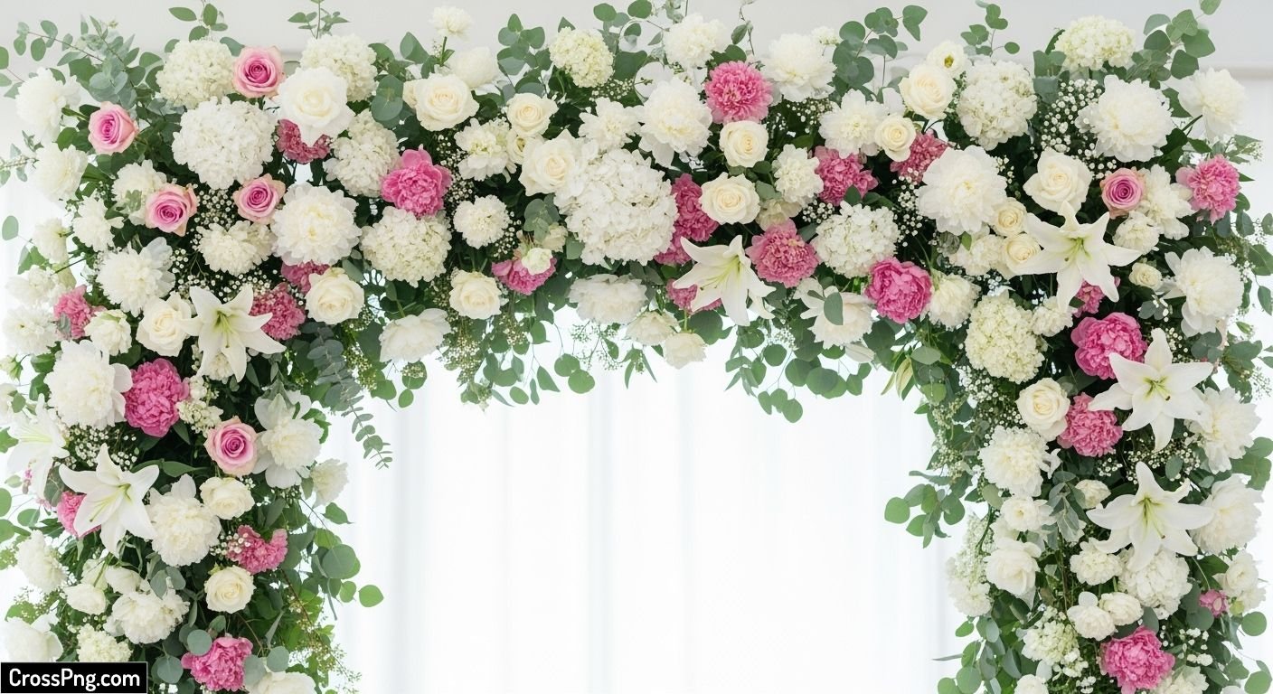 Wedding flower background image