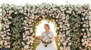 Wedding flower background image 2
