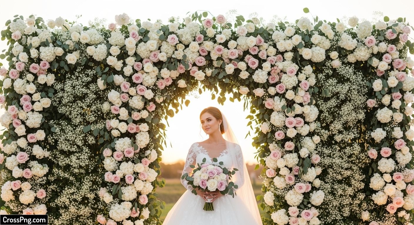 Wedding flower background image 2