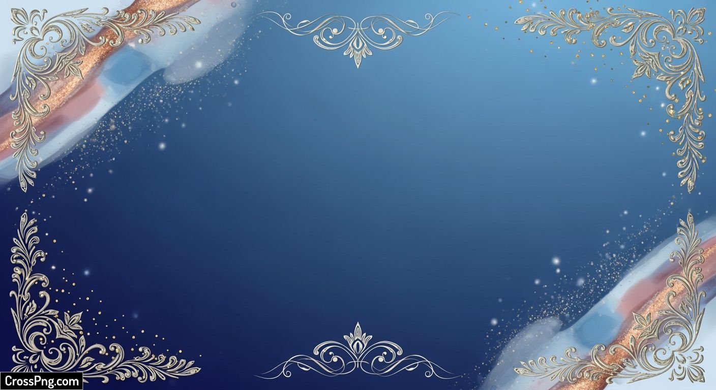 Wedding invitation background blue image