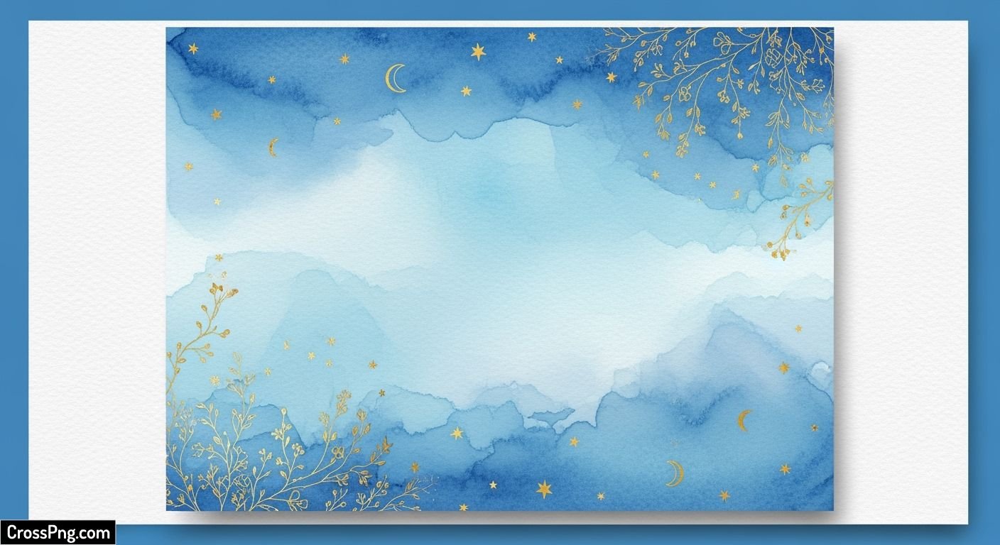 Wedding invitation background blue image 3