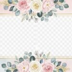 Wedding invitation background png image