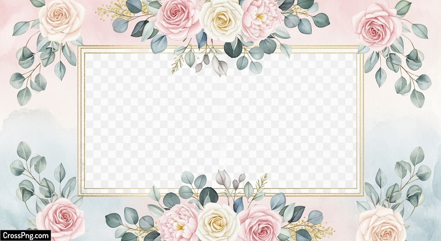 Wedding invitation background png image