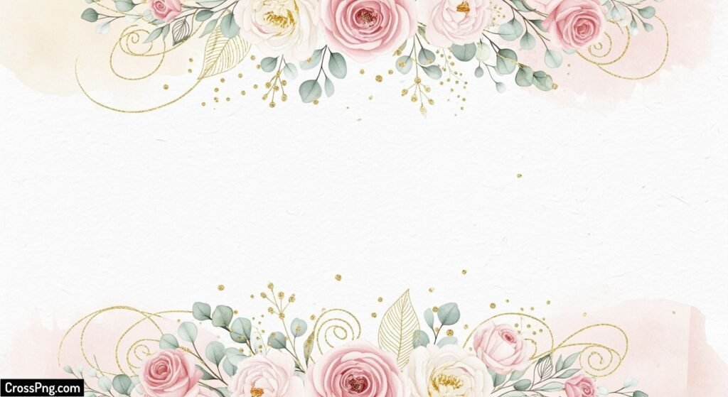 Wedding invitation background png image 3