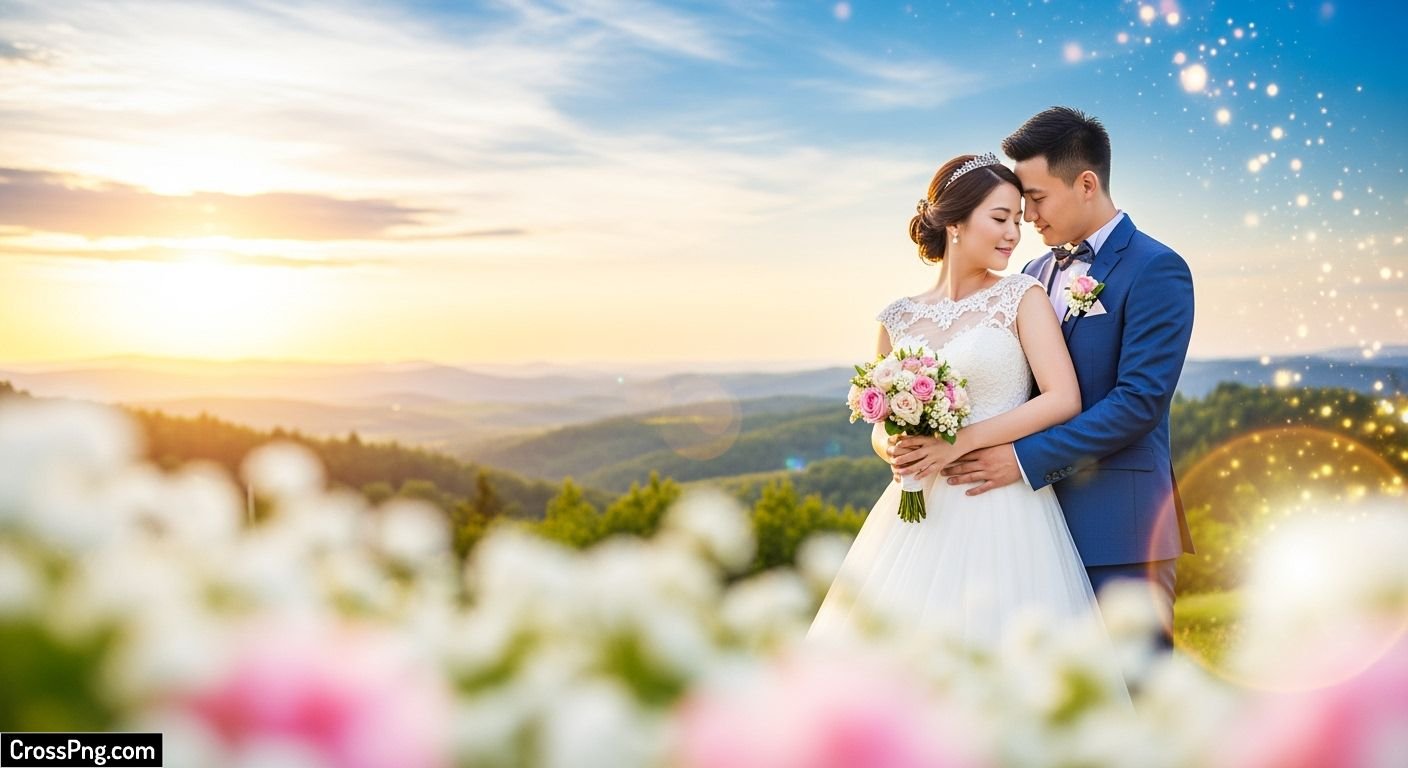 Wedding photo editing background image